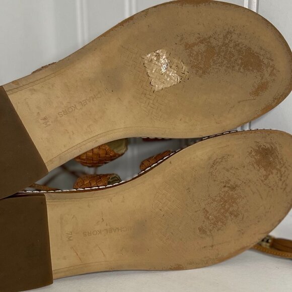 Michael Kors Monterey Leather Lace Up Sandals Size 7 - Picture 5 of 8